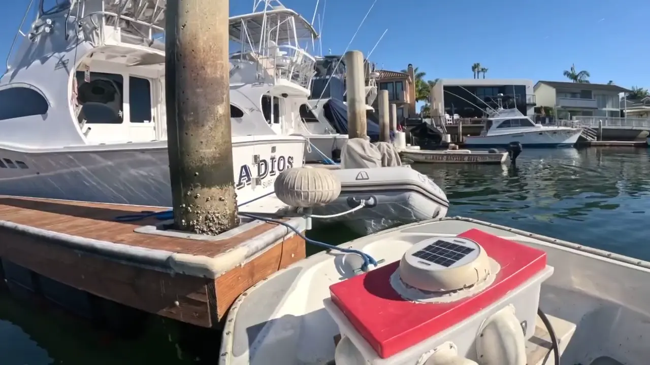 Dock and Boat on initial — Water Works Yacht Services, Southern California