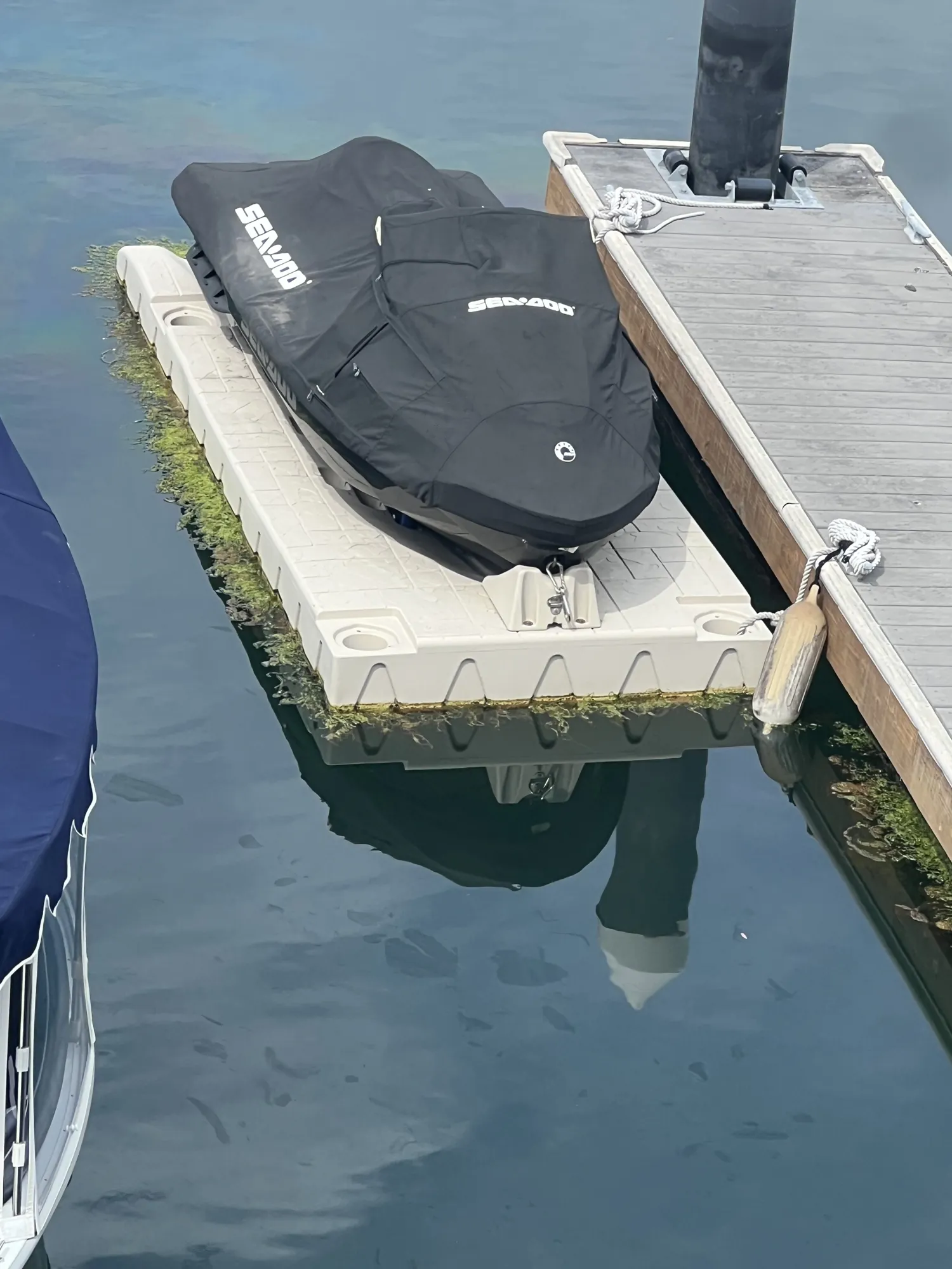 Jet ski float — Water Works Yacht Services, Southern California