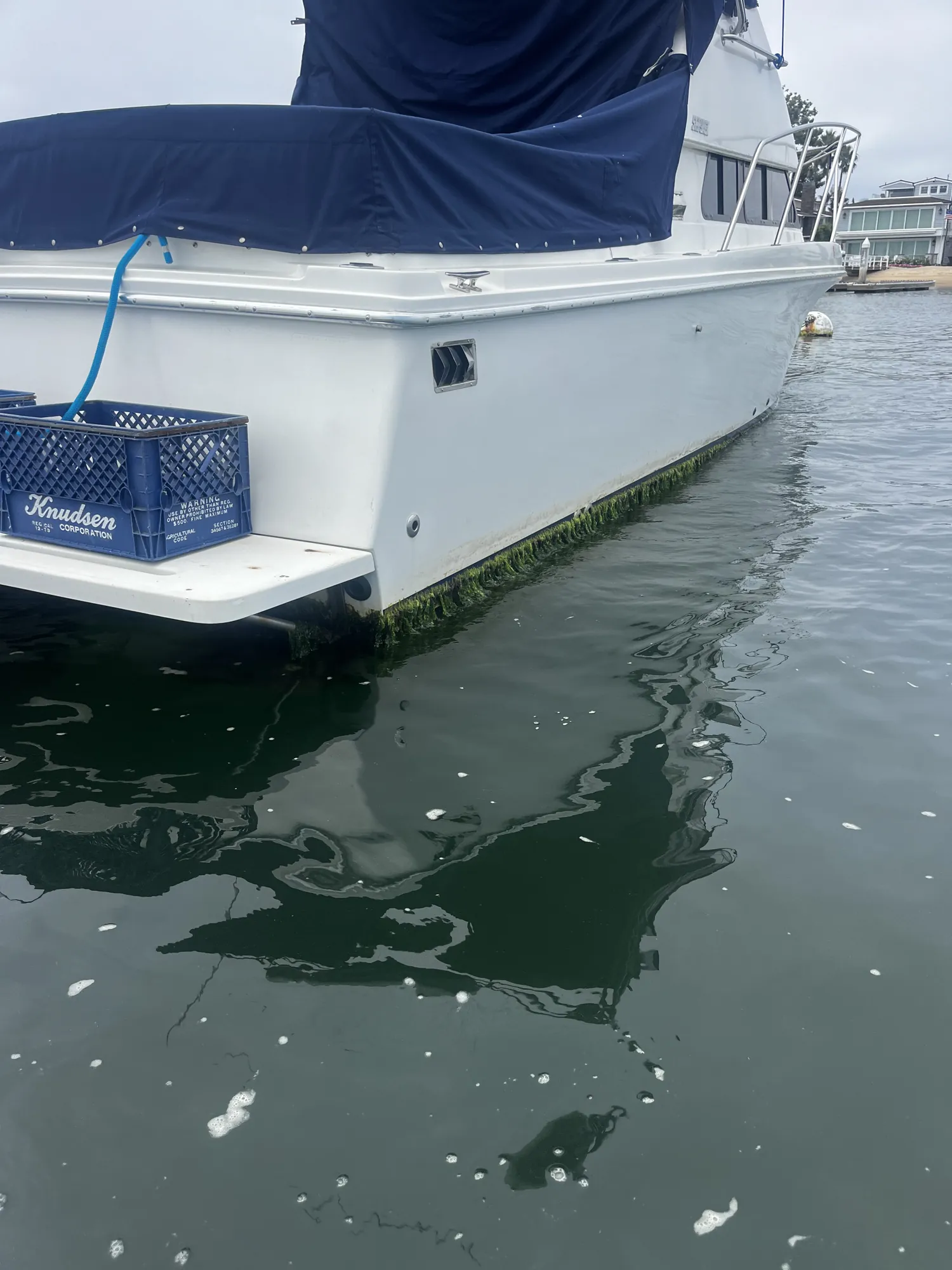 Water line too low — Water Works Yacht Services, Southern California