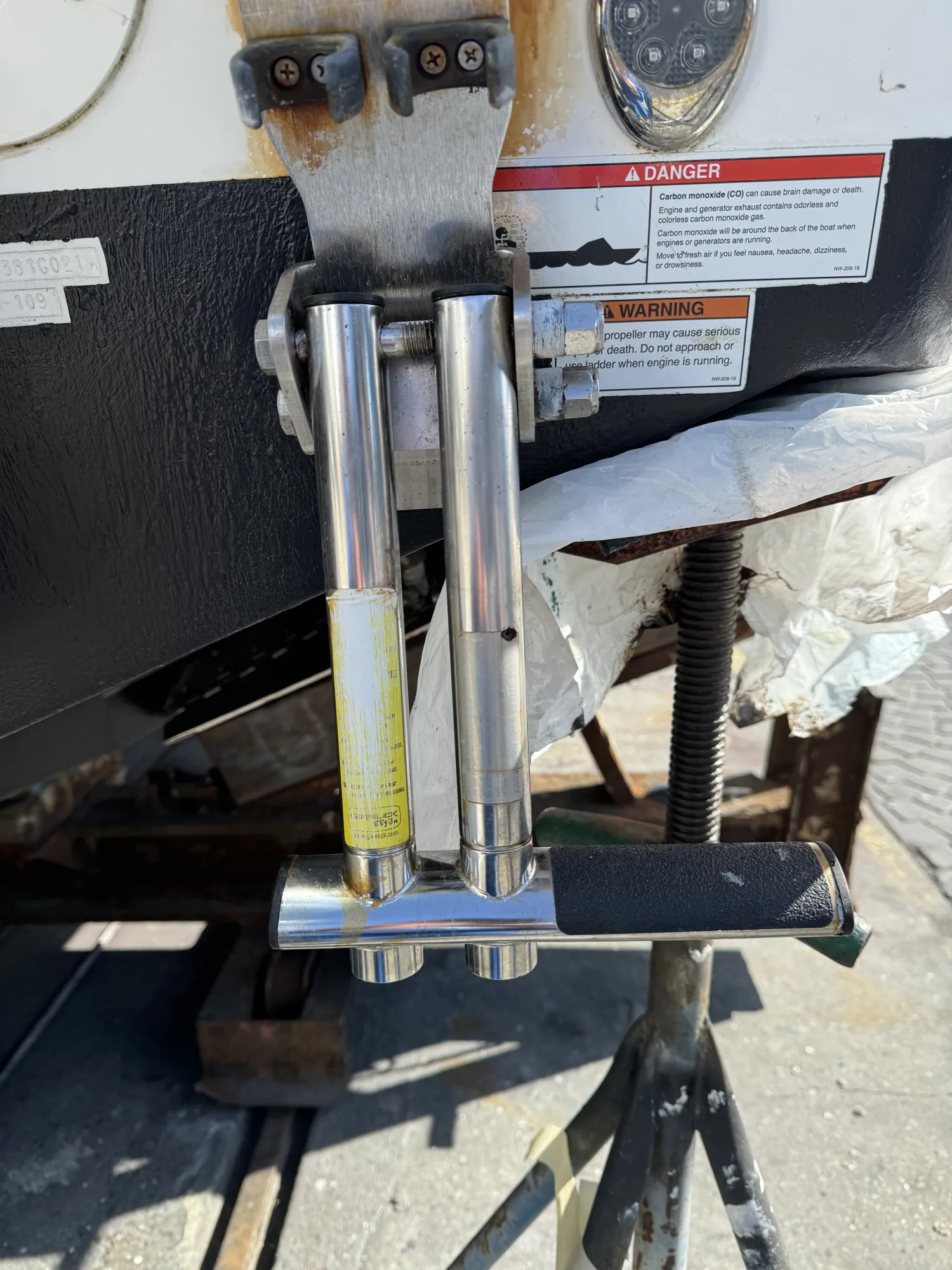 Electrolysis damage — Water Works Yacht Services, Southern California